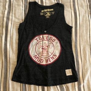 Toledo Mudhens retro inspired tank Sz medium